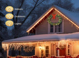 48in 150 Lights 450 Branches PVC Bow Decoration Garland Garden Garland Decoration Green 13790713