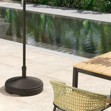 Black Round Patio Umbrella Base Holder 14350480