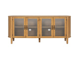 Storage cabinet at the entrance to the living and dining room, large size, 4 doors, stylish style, N780P330603N