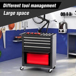 ZUN 4-Drawer Rolling Tool Chest, Cabinet with 4 Wheels Tool Chest with Drawers, Suitable for Garages, W2660P217926