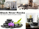 38lbs Black River Rocks, 2-3 inch Polished Pebbles for Plants, Vase Filler, Aquarium, Landscaping, 65620780