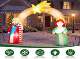 7.6FT Nativity Christmas Inflatable Arch with 7 LED Lights, Jesus Christmas Inflatable Arch 70900234