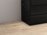 4 Drawer Dresser,Modern Storage Chest of Drawers,31.5In Black Dresser for Closet with Handle-Free W3151P288870