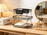 3 Tier Fruit Basket with Banana Hangers Side Storage, Kitchen Counter Organizer for Bread, Snacks 38092685
