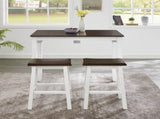 Bar Table and Chairs Set, 4 Piece Table Set, Industrial Breakfast Table Set, for Living Room, W487P331242