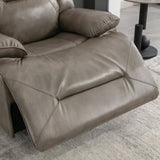 360&deg Swivel and Rocking Home Theater Recliner Manual Recliner Chair with a LED Light Strip for WF323621AAE