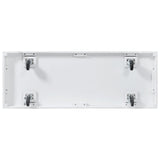 K&K 54.9" Kitchen Island with Drop Leaf, Power Outlet, Kitchen Storage Cart with 4 Door Shelves, N707P300277W