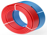 PEXB Pipe 2 rolls 1/2 inch x 100 feet non-oxygen barrier type - Radiant heat floor heating pipe Cold 63223951