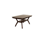Formal Look 1pc Dining Table w Shelve Solidwood Espresso Finish Dining Room Furniture B011P207142
