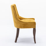 A&A Furniture,Ultra Side Dining Chair,Thickened fabric chairs with neutrally toned solid wood W1143P151495