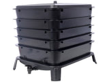 5-Layer Worm Compost Bin, 50L Worm Composter, Easy Setup Inclusive Worm Farm Kit for Recycling Food 52130043