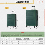 2 Piece Luggage Set with Bags Expanable Spinner Wheels ABS Lightweight Suitcase with TSA Lock N732P198745F