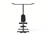 Black Lat Pull down Machine with Adjustable Seat And Flip-Up Footplate High/Low Pulley Home Gym 67804429