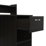 ZUN Charlotte Computer Desk with 2 Storage Shelves and Drawer B128P148894