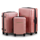 Luggage Expandable Suitcase PCABS 3 Piece Set with TSA Lock Spinner 13047570