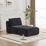 Modern Memory Foam Compressed Sofa,Single Chaise Longue for Living Room,Pet-Friendly Cloud Modular 11921235