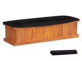 Detachable Bottom Garden Bed, Protective Coating Pine Planter for Herbs, Flowers & Vegetables 28" x 13062326