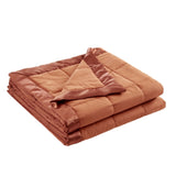 1 PCS Full/Queen Lightweight Down Alternative Blanket with Satin Trim Orange B035P319518