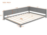 Full Size Wood Daybed/Sofa Bed, Gray 54102946