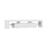 High gloss TV Stand with LED Lights for TVs up to 65'', Modern TV Console with Storage Cabinets for W1321126651