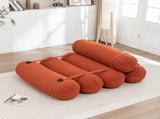 Adjustable Floor Sofa, Corduroy Lazy Sofa with Adjustable Straps for Versatile Configurations, W1170P365599