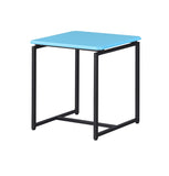 GT 3 Piece Blue Carbon Fiber Wrap Coffee Table and End Table Set B061110722