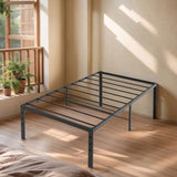 Black Twin Size Simple Basic Platform Metal Bed Frame - 14 Inch Bed Height 17683772