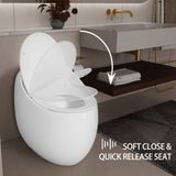 1-Piece 1.28 GPF Single Flush Egg Shape Toilet in Glossy White W2973P248391