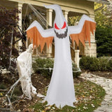 12ft 4pcs LED Lights Giant Scary Ghost Flames and Flashing Red Eyes Inflatable Halloween Decoration 70922330