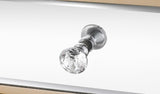 W 19.7" X D 15" X H 26" Champagne mirror 3 drawer cabinet extraction cabinet, multifunctional W100535962