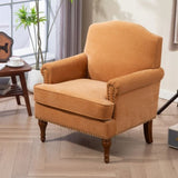 Accent Chair.Nailhead Trim Armchair for Living Room,Comfy Chenille Club Sofa Chair,Springs Cushions W3042P262908