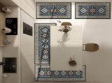 Boho Kitchen Rugs Sets 4 Piece with Runner Floral Kitchen Floor Mat Carpet Farmhouse Kitchen Rugs 81317779