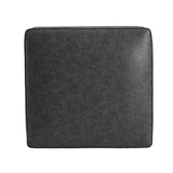 Square PU Leather Ottoman,Black N757P180768B