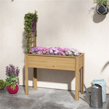 ZUN Wooden Planter、Flower shelf,Wood Planter Box 93906373