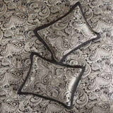 12 Piece Comforter Set with Cotton Bed Sheets Black Cal King B035128821