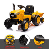 ZUN 12V Kids Ride on Tractor Electric Excavator Battery Powered Motorized Car for Kids Ages 3-6, with , W1811P154759