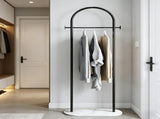 Clothing Rack, Golden Metal Freestanding Heavy Duty Clothes Rack with Marble Base, Multipurpose 92473951