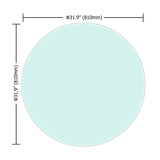 32" Inch Round Tempered Glass Table Top Clear Glass 1/2" Inch Thick Beveled Polished Edge W241P248444