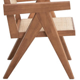 Beige and Natural Accent Chair B062P209169