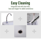 Portable Folding Camping Table with Sink / Dining Table 46948397