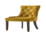 Farren Yellow Velvet & Espresso Finish Side Chair B2726P264599