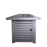 ZUN 25 H x 42 W Outdoor Fire Pit Table with Lid B120142380