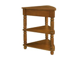 33.8'' Small Triangle Table, Wood Side Table for Small Spaces/ Living Room, 3 Tier End 82781296