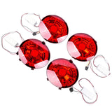 4Pcs LED Tail Lights Brake Lights RED Lens Fit for Chevy Corvette C6 Coupe 2005-2013 2801188 78390892