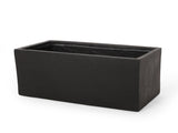 OUTDOOR LARGE SQUARE MGO PLANTER 35''L 70626.00BLK