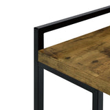 Antique Nutmeg Rectangular Top Snack Table B062P145665