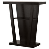 Cappuccino 2-Shelf Console Table B062P153906