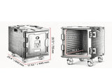 95 Qt Hot Box Food Carrier, Front-Loading End Loader with Wheels, Buckle & Handles, 35179297