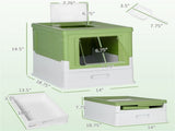 Fully Enclosed Cat Litter Box 88077855