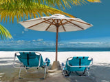 63*70*99cm Heightened Oxford Cloth Silver White Aluminum Tube Bearing 100kg Beach Chair Mint Green 34215828